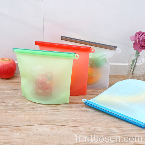 Sac de couverture de conservation des aliments frais en silicone de vente chaude